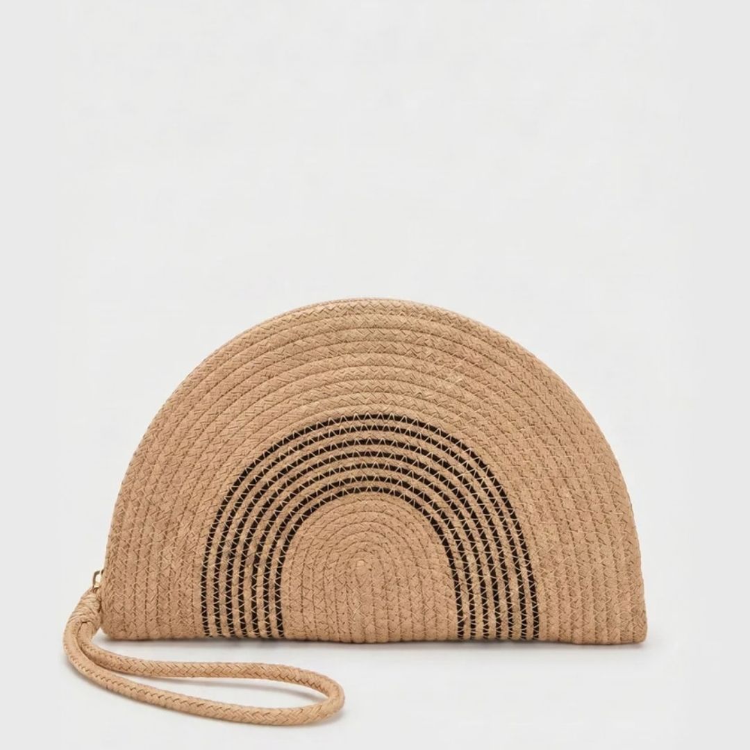 Hasır Clutch Çanta