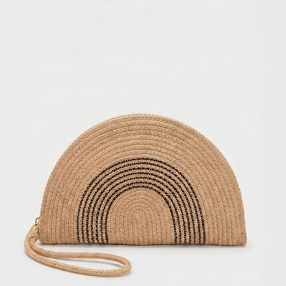 Hasır Clutch Çanta