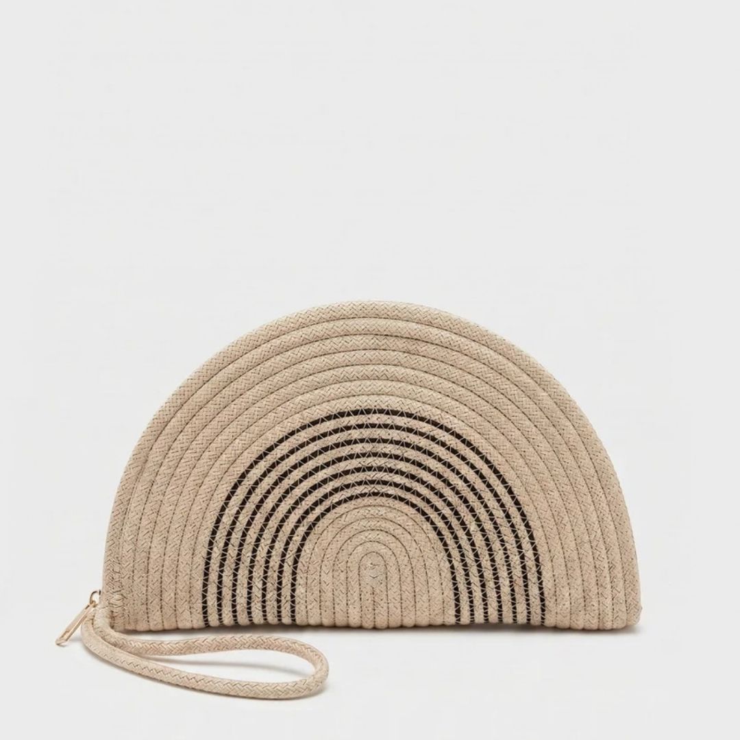Hasır Clutch Çanta